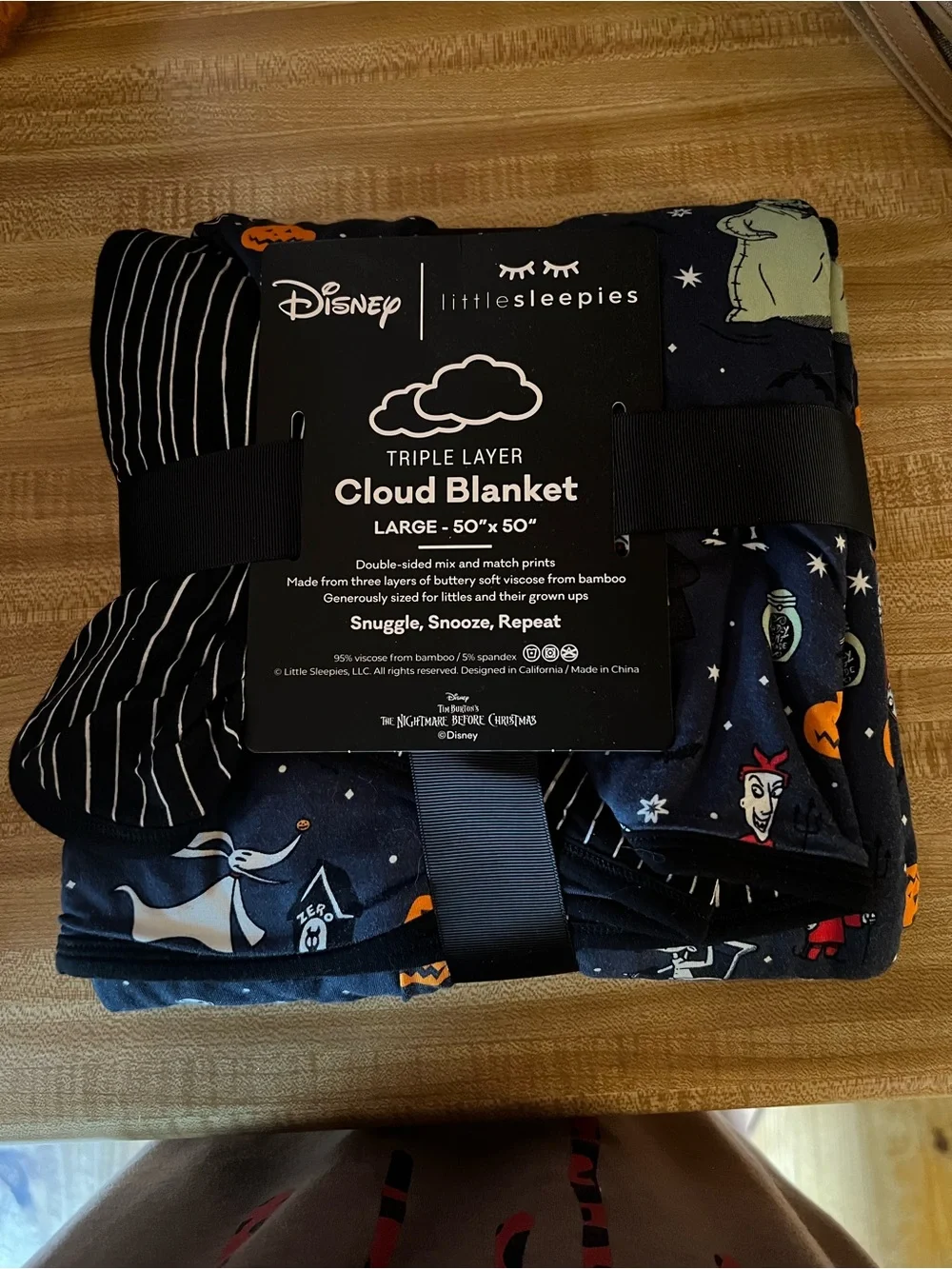 Little Sleepies Navy Disney Triple-Layer Cloud Blanket